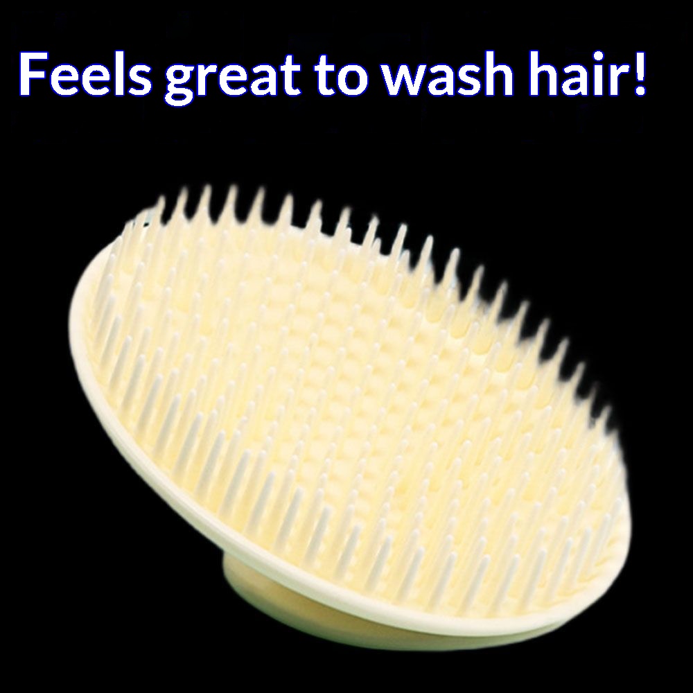 Cepillo de silicona para champ - Hair Care Dandruff reseña y precio
